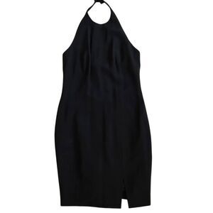 Jasper Conran Womens Halter Open Back Cocktail Mini Dress Black Size 6